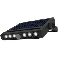 LUXULA Solar LED-Wandleuchte, 5 W, 500 Lm, PIR-Sensor, schwenkbar