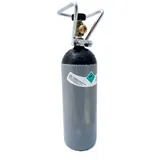 Stickstoffflasche 2 l, mit Flaschencage