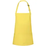 KARLOWSKY Kochschürze, Kurze Latzschürze Basic mit Schnalle und Tasche