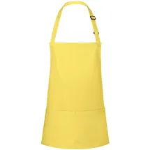KARLOWSKY Kochschürze, Kurze Latzschürze Basic mit Schnalle und Tasche