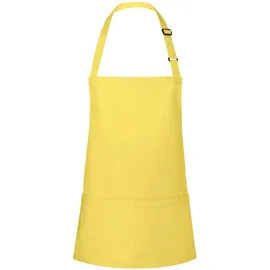 KARLOWSKY Kochschürze, Kurze Latzschürze Basic mit Schnalle und Tasche
