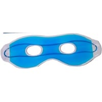 Augen-Maske mit Gel Kühlbrille Schlaf-Entspannungbrille Wellness-Brille Spa-Behandlung geschwollene Augen Augenringe Schlaflosigkeit Migräne Kopfschmerzen (Blau 1er)