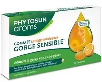 PHYTOSUN arôms Gommes Gorge Sensible goût orange eucalyptus Gomme Aux Fruits 30 pc(s)