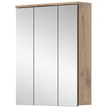 inn.furn Badezimmerspiegelschrank Tomaso (Badspiegel Nox Eiche, BxH ca. 60 x 77 cm) mit Soft-Close beige
