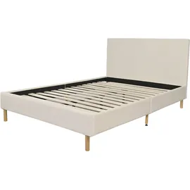 Home Affaire Polsterbett HOME AFFAIRE "Armandine inkl. Lattenrost", beige (beige, beige, beige), B:145,5cm H:100cm L:212cm, Betten, Polsterbett, Kopfteil mit Cordbezug, erhältlich in den Breiten 140cm & 180cm