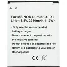 AccuCell Akku passend für Microsoft Lumia 950 XL, Lumia 950 XL Dual SIM Akku BV-T4D