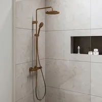 Duravit Duschsystem 1000 Aufputzmontage Bronze TH4282008004