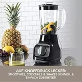 GourmetMAXX Standmixer 1L Smoothie Maker Mixer Blender schwarz