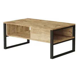 [en.casa] Couchtisch Laukaa Beige Eiche 100 x 60 x 44,5 cm