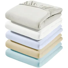 Estella Spannbettlaken Zwirnjersey 6900 90 x 200 - 120 x 220 cm wolke