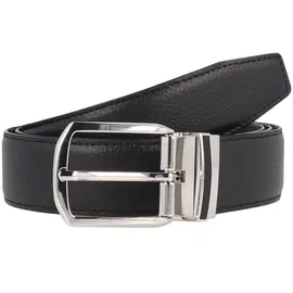Boss Herrengürtel Leder schwarz 105