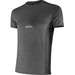 Technisches Kurzarm-T-Shirt Herren Fitness Running Cardio Melange grau klein