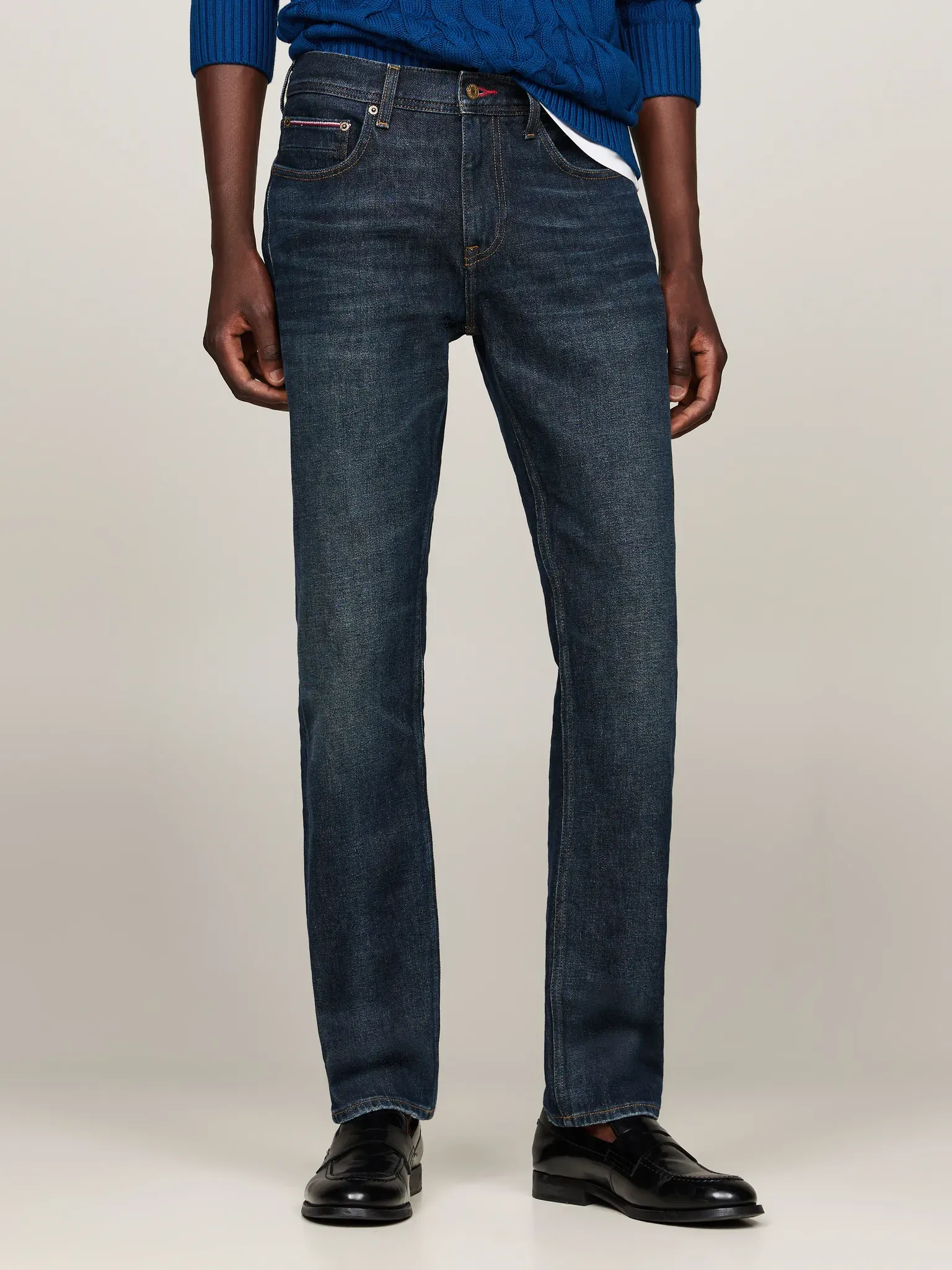 Straight-Jeans »STRAIGHT DENTON STR CREST INDIGO«, Gr. 30 - Länge 34, Crest Indigo, , 32862322-30 Länge 34