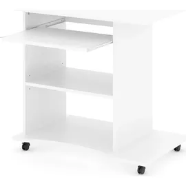 Vicco Schreibtisch Harm, Weiß, 80 x 50 cm,