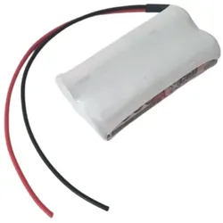 Akkuman Akkupack 4,8V 5000mAh NiMH4850 F2x2 Doppelstange Notleuchten 20cm Kabel Doppelstange