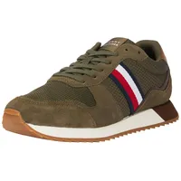 Tommy Hilfiger RUNNER EVO MIX BLOCK ( Niedriger Schnitt (Schuhe) Herren, Khaki (Army Green), 46 EU