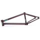 Fiend BMX Unisex – Erwachsene Reynolds V2 Frame 20.75" In Stock BMX, Flat Trans Merlot/White Splatter