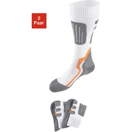H.I.S. H.I.S Kniestrümpfe 2 Paar) grau|weiß 35-38,