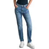Marc O'Polo DENIM "aus Organic Cotton-Mix", Damen, Jeanshose mit Stretch-Anteil Boyfriend Fit, blau 28/34
