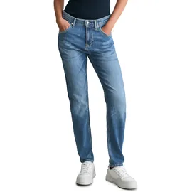 Marc O'Polo DENIM "aus Organic Cotton-Mix", Damen, Jeanshose mit Stretch-Anteil Boyfriend Fit, blau 28/34