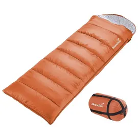 Skandika Schlafsack Iceland | 220(190+30) x 80 cm, | RV links - bis -10°C - 3 Saison orange No Size