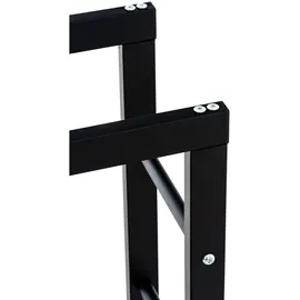 TPFLiving Kaminholzständer Kerry-II Metall 25 x 80 x 150 cm Schwarz