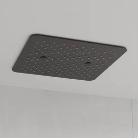 Steinberg Relax Rain Kopfbrause, Deckeneinbau, Easy-Clean, 400x400mm, 3904402S Farbe: Mattschwarz