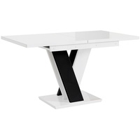 MEBLINI Esstisch Ausziehbar - Esszimmertisch Modern - Küchentisch - Säulentisch - Ausziehtisch - Dining Table - Esszimmertische - 120-160x80x75cm...