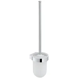 KEUCO Toilettenbürstengarnitur City.2 02764 Opak-Kunststoff-Einsatz, verchromt 02764010100