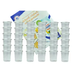 36er Set Weck Gläser 160 ml Sturzgläser incl. Diamant-Zucker Gelierzauber Rezeptheft