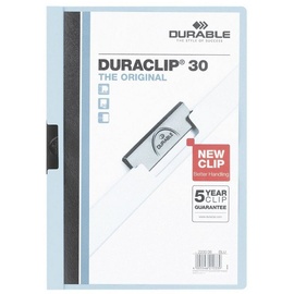 Durable Duraclip 30 A4, blau/transparent (220006)