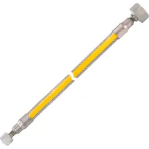 GOK Metallwellschlauch MWS G1/4LH-UEM x IG Rp1/2 x 1000 mm