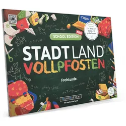 Denkriesen - Stadt Land Vollpfosten® School Edition –"Freistunde."| A4 Spielblock
