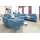 sit&more Wohnlandschaft Kunstleder U-Form 3-Sitzer Blau