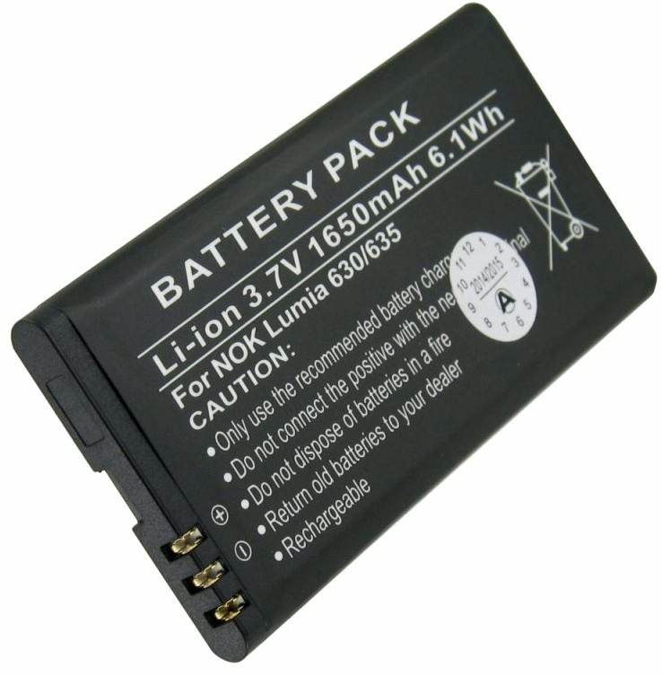 Akku passend für den Nokia Lumia 630 Akku, Lumia 635, BL-5H mit 1650mAh