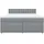 vidaXL Boxspringbett 180 x 200 cm Hellgrau