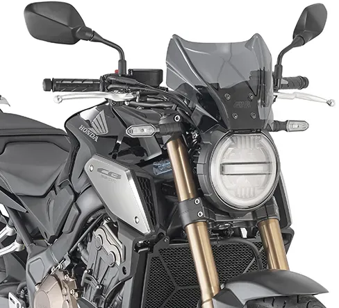 GIVI voorruit getint, 220 mm hoog, 310 mm breed voor verschillende modellen, ABE 38743 Voorruit