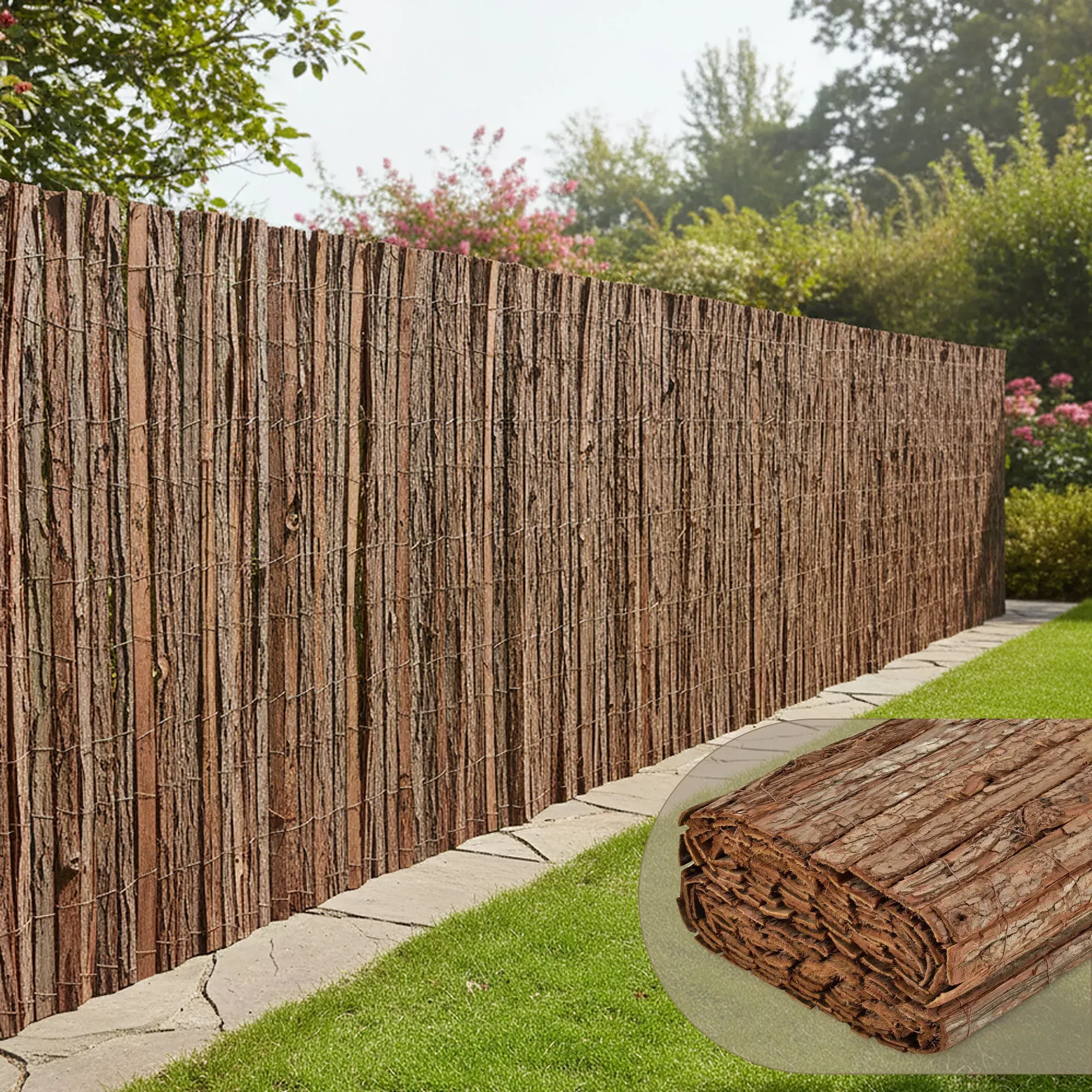 Rindenmatte Zamora 150x300 cm [casa.pro]