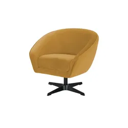 Twist Drehsessel  Roma Mikrofaser ¦ gold ¦ Maße (cm): B: 80 H: 75 T: 80.0