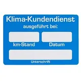 Eichner Kundendienstaufkleber Kunststoff 6x4 cm blau/weiß