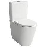 Laufen Meda Stand-WC-Kombination, spülrandlos, weiß