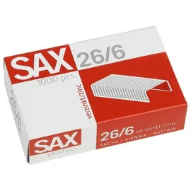 Sax design Heftklammern 26/6, 1.000 St.