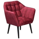 Mid.you Cocktailsessel, Weinrot, Textil, 84x87x70 cm, Wohnzimmer, Sessel, Polstersessel