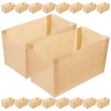 iplusmile 50 Stück Papier-Laibbackform-Einlage Antihaft-Brotbackförmchen Rechteckige Einweg-Papierbackform Loft-Formverpackungen Für Bananenbrot Toastbrot 7 5 X 5 5 Cm. 1X3. 7 Zoll