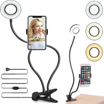 Retoo LED Ringlicht 4 Zoll schwarz