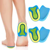 Toaren 2 Paare Fersensporn Einlagen(Größe L) Fersenpolster aus Silikongel,Fersenkissen Orthopädisch,Damen Herren,Fersen Gelkissen,Soft Gel Einlegesohlen zur Linderung von Plantarfasziitis&Fersensporn