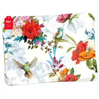Tischsetmacher Tischset | Platzset abwaschbar - Bunte Kolibris mit