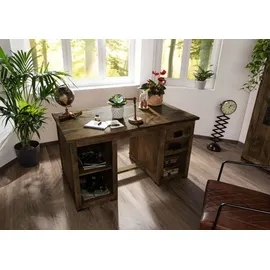 MASSIVMOEBEL24.DE Schreibtisch RAILWAY Braun