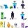 Mattel Minecraft Craft-A-Block Figuren 5 cm mehrfarbig