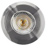 Heitronic 500668 DL7202 LED-Einbauleuchte LED LED fest eingebaut 5W Nickel